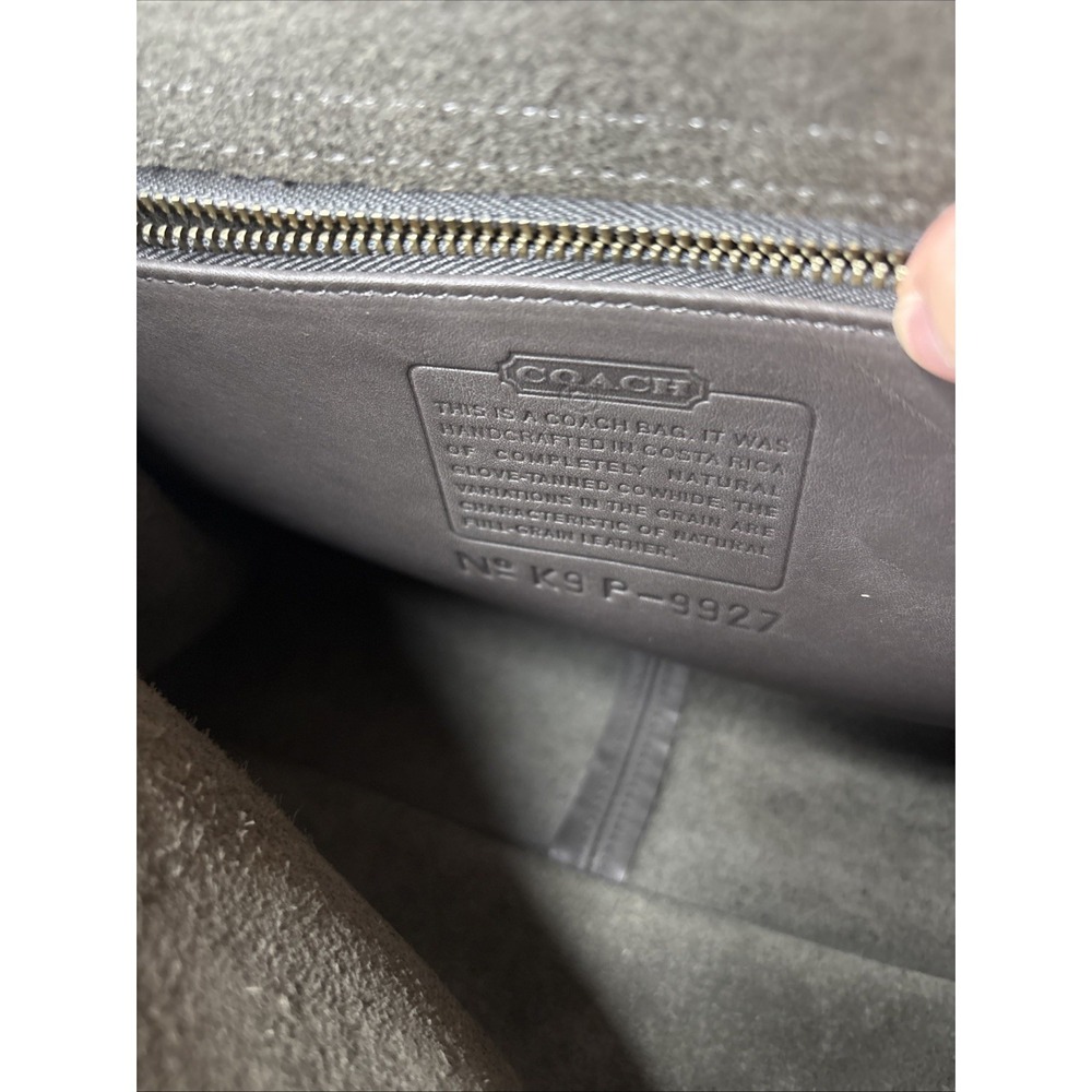 Vintage Coach Willis 9927 gray leather Crossbody Costa Rica soft hang Tag (S7) - Picture 14 of 16
